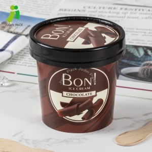 Ordinary Discount China Ice Cream Cup with Lid Icecream Container