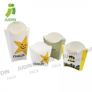 Wholesale Price China Kraft Disposable Takeaway Paper Food Container Fries Box Chip Box