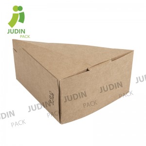 IOS Certificate China Disposable Take out Salad Box, Food Packaging Cardboard Paper Boxes with Window, Sandwich Wedge