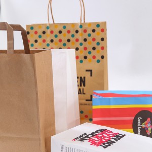 China Wholesale Square Base Paper Bag With Paper Handle Suppliers - Paper bag – Judin Packing