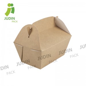 China Disposable Food Sushi Salad Take out Packaging Kraft Paper Box
