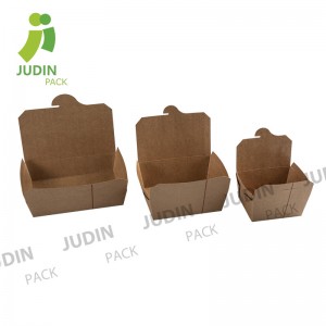Super Purchasing for China Custom Portable Fast Food Packaging Box Microwaveable Kraft Brown Take out Boxes