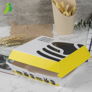 Disposable Customized Printing Design Hamburger Box Factory