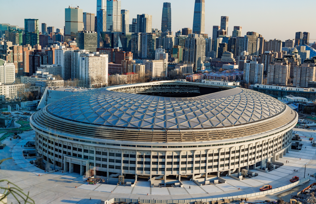 New Gongti Appears! The fair-faced concrete stand of Yugou Group helps build Beijing’s first international standard football field