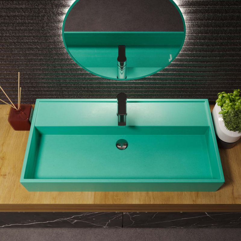 UK best selling colorful concrete wash basin  manufacturer good price quick delivery