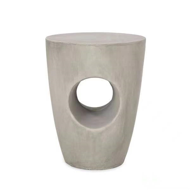 Fixed Competitive Price White Flower Pot - Hollow design interior decoration concrete side table – JCRAFT