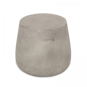 Outdoor indoor portable small round concrete side table