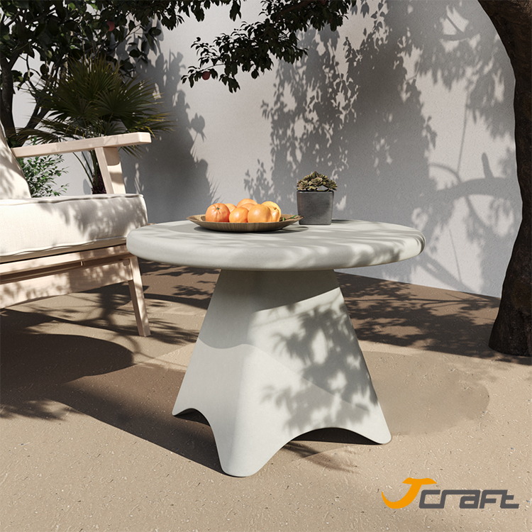 prevalent outdoor garden concrete dining table