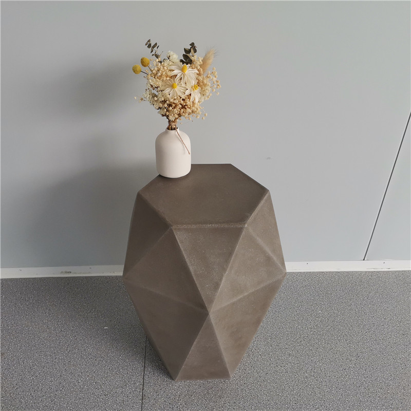 Factory selling Concrete Fountain Basin - Small Multilateral Cutting Surface Home Decoration Concrete Side Table – JCRAFT