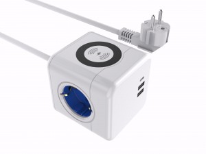 EU Wireless Charge Power Cube Socket mat USB