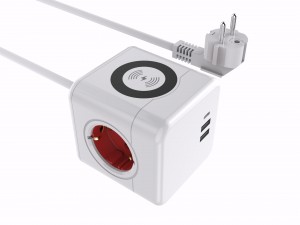 EU wireless charge power cube socket e nang le USB