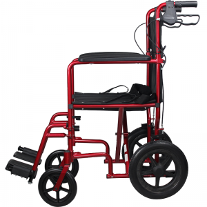W23-Cadeira de rodas de transporte de peso lixeiro de aluminio