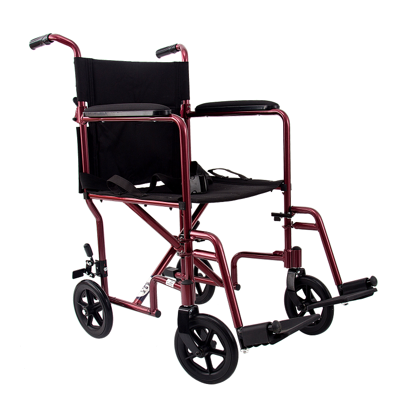 Cadeira de rodas leve de alumínio para transporte