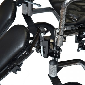 W28-Wheelchair ມີບ່ອນວາງແຂນທີ່ຖອດອອກໄດ້