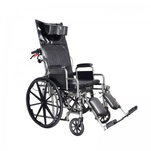 Cadeira de rodas reclinável multifuncional de luxo