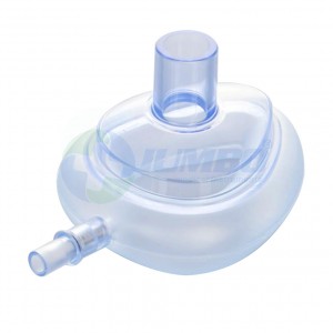 Mască de anestezie din PVC de înaltă calitate, de unică folosință, cu oxigen de față
