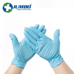 OEM/ODM Manufacturer Xs-XL Size Safety Disposable Blue Work Laboratory Examination Nitrile Gloves