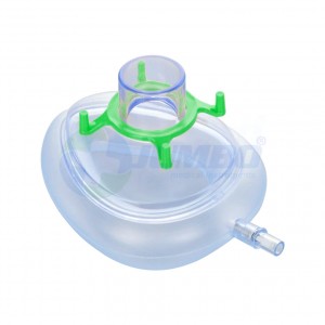 Прозрачна маска за лице за анестезия на едро за еднократна употреба