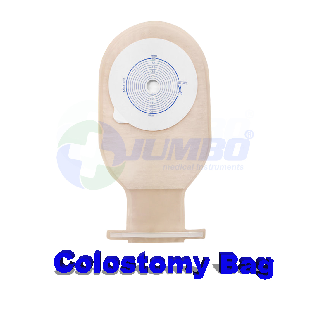 Bolsa de colostomía de una pieza desechable de alta calidad con lazo giratorio