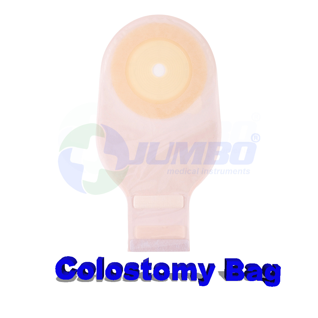 Disposable One Piece Colostomy Bag with Clamp