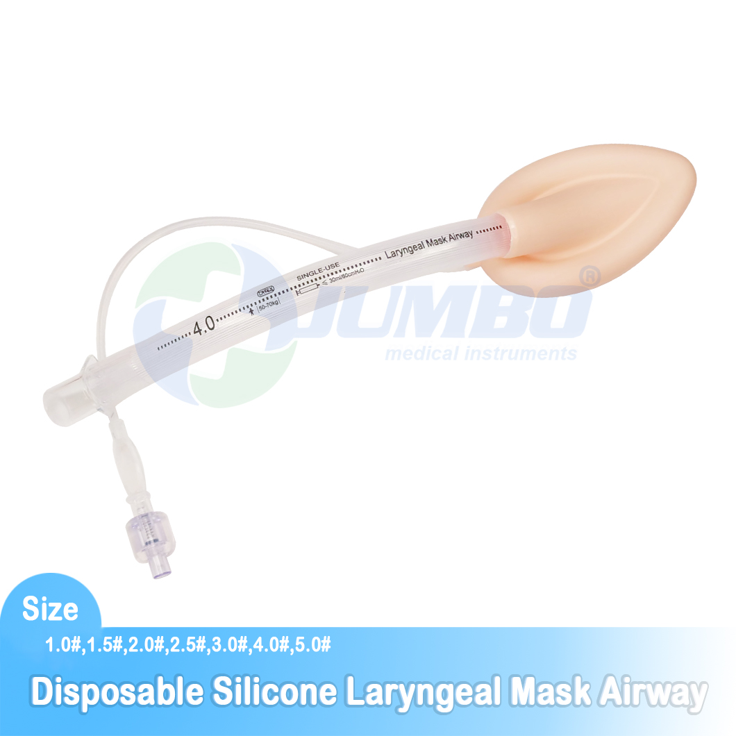 Quality Medical Reusable Double Lumen Silicone Laryngeal Mask Airway