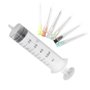 3-Part Disposable Syringes, Kanthi jarum utawa tanpa jarum