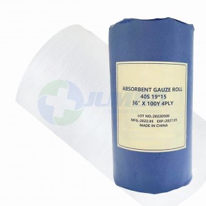 Disposable Medical Sterile Cotton Absorbent Gauze Roll nrog X-ray