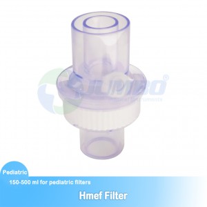 Vienreizējās lietošanas medicīniskais patērējamais Hmef filtra baktēriju filtrs