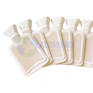High Quality Reusable Rubber Hot Water Bag with Plush Cover