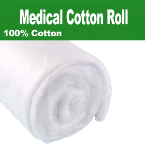 Rollo de algodón quirúrgico absorbente médico