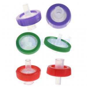 ຫ້ອງທົດລອງຄຸນນະພາບສູງ Disposable Sterile PTFE/PP/Nylon/MCE/PVDF Syringe Filter