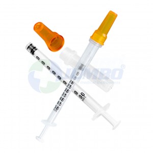 Hot Selling Medical Sterile Disposable 0.3ml 0.5ml 1ml Insulin Syringe