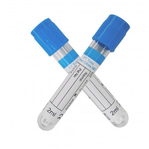 Medizinesch Blue Top Natriumcitrat PT Tube fir Bluttsammlung