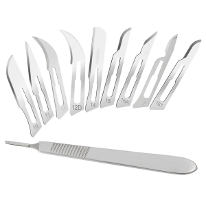 Disposable Scalpel Blades mei hânfetten RVS