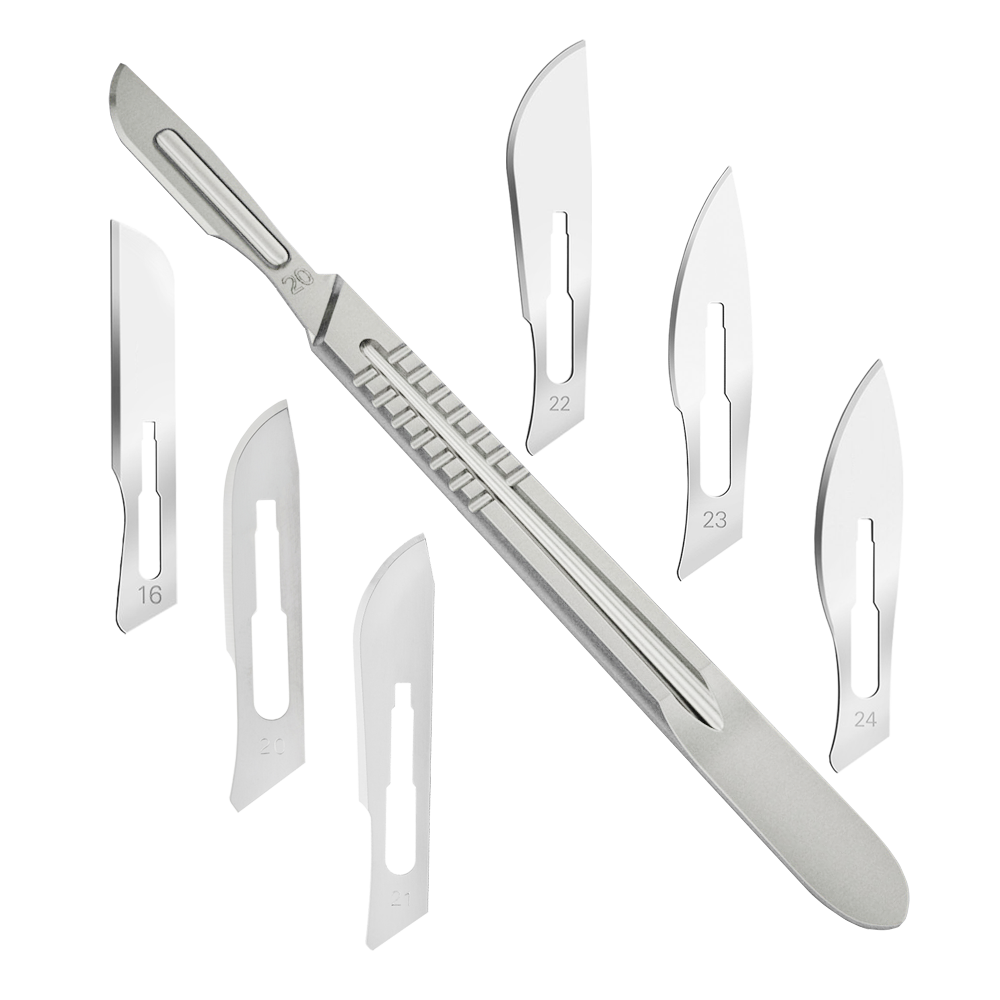Хируршки нож од стерилен нерѓосувачки челик/јаглероден челик за еднократна употреба