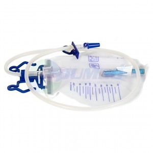 CE ISO Approved Disposable Deluxe Drainage Bag with Urine Meter