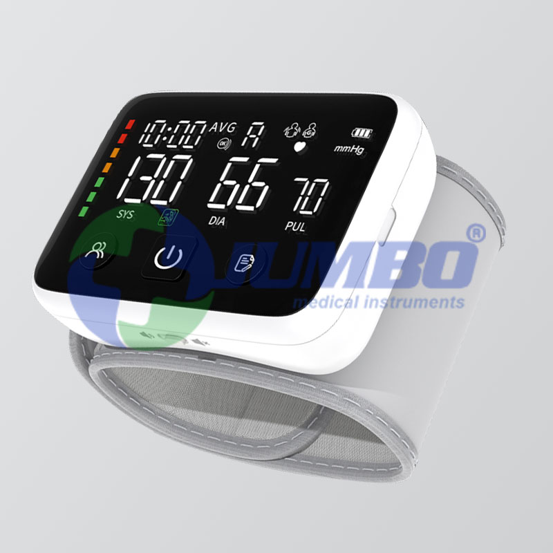 Portable Large Display Wrist Blood Pressure Machine Intelligent Sphygmomanometer for Elderly Home Use