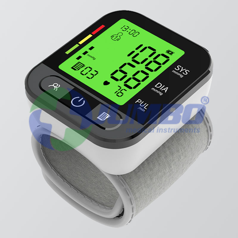 Portable Large Display Wrist Blood Pressure Machine Intelligent Sphygmomanometer for Elderly Home Use
