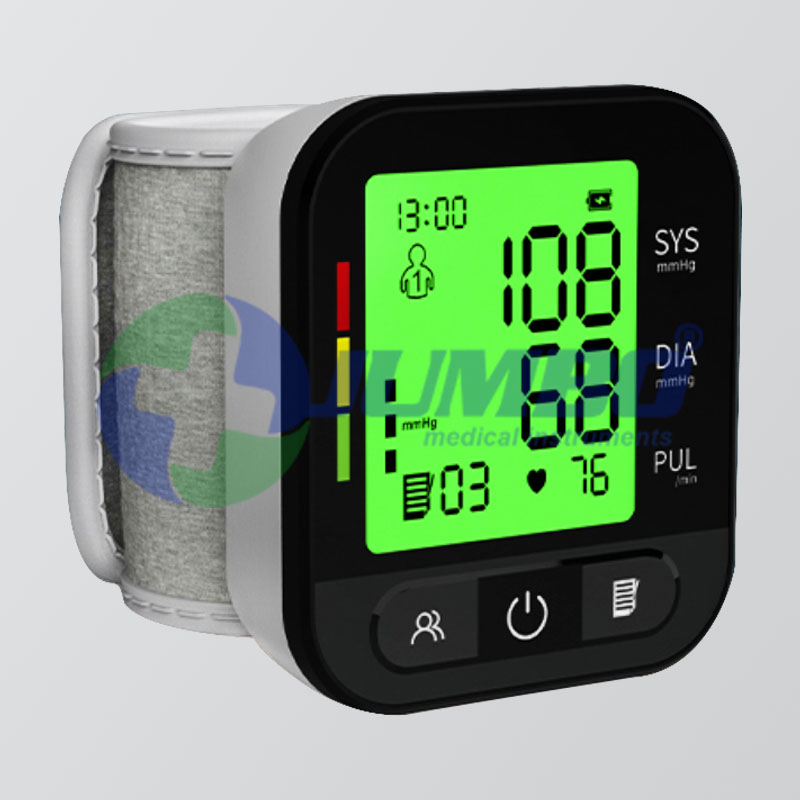 Portable Large Display Wrist Blood Pressure Machine Intelligent Sphygmomanometer for Elderly Home Use