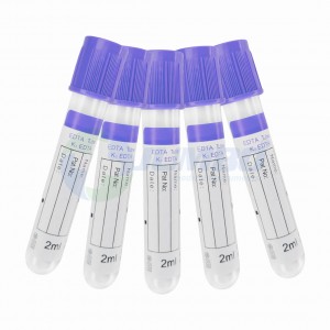 High Quality Disposable K2 K3 EDTA Tube with Purple Cap