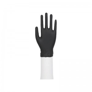 Lowest Price for Hot Selling Black Size S/M/L/XL Flexible Medium Nitrile Gloves