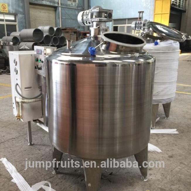 1000 Liter Milk Cooling Tank For Soya UHT Milk Processing Line