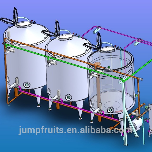 Full Automatic CIP Cleaning System For Tomato Paste Production Line