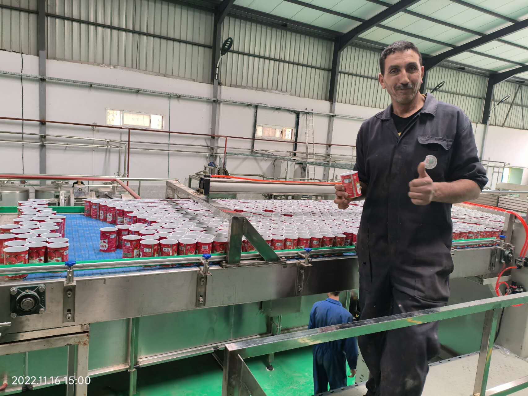 Jump machinery (shanghai) Limited tomato paste production line in Algeria was successfully completed
