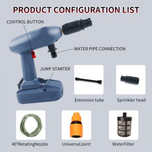 Chinese wholesale Portable Cordless Battery Electric High Pressure Car Washer Cleaning Gun