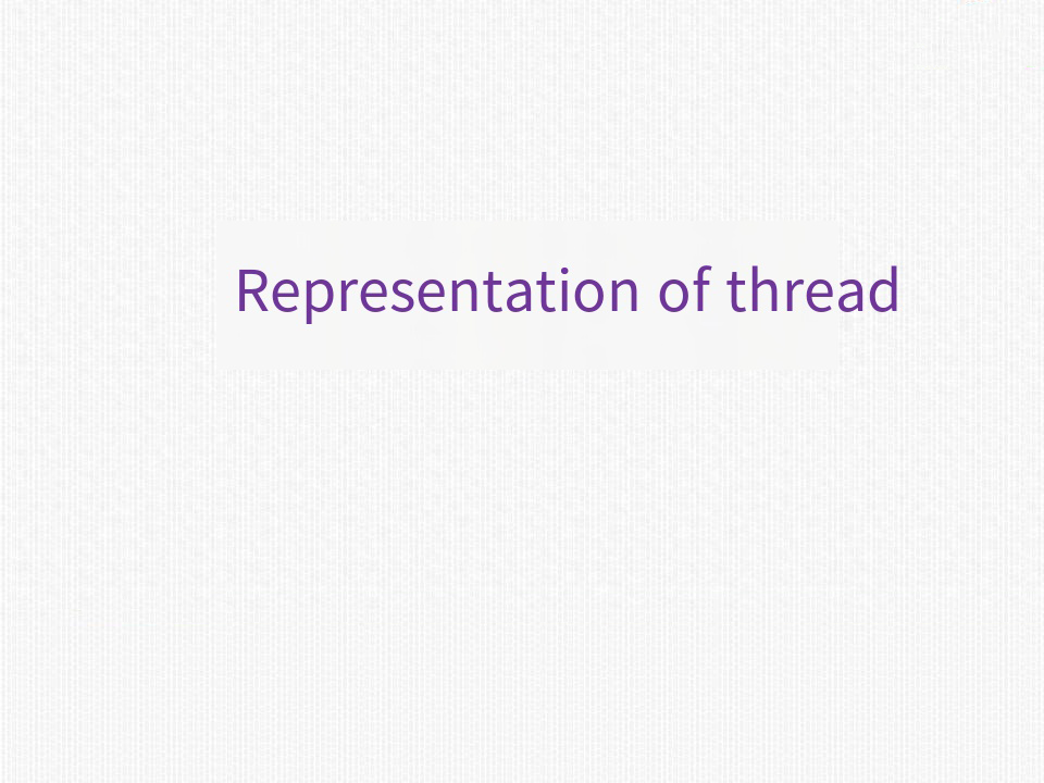 Representation of thread