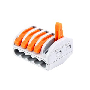 Hampool High Quality Wholesale Electrical Grey and Orange Fast Connection Terminal Block