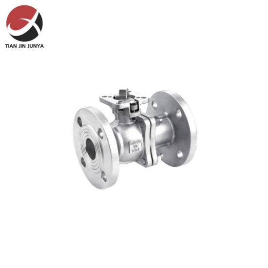 Factory For Hot Water Safety Valve - Sanitary Stainless Steel CF8/CF8m Flange 2 Piece Ball Valve with High Platform – Junya