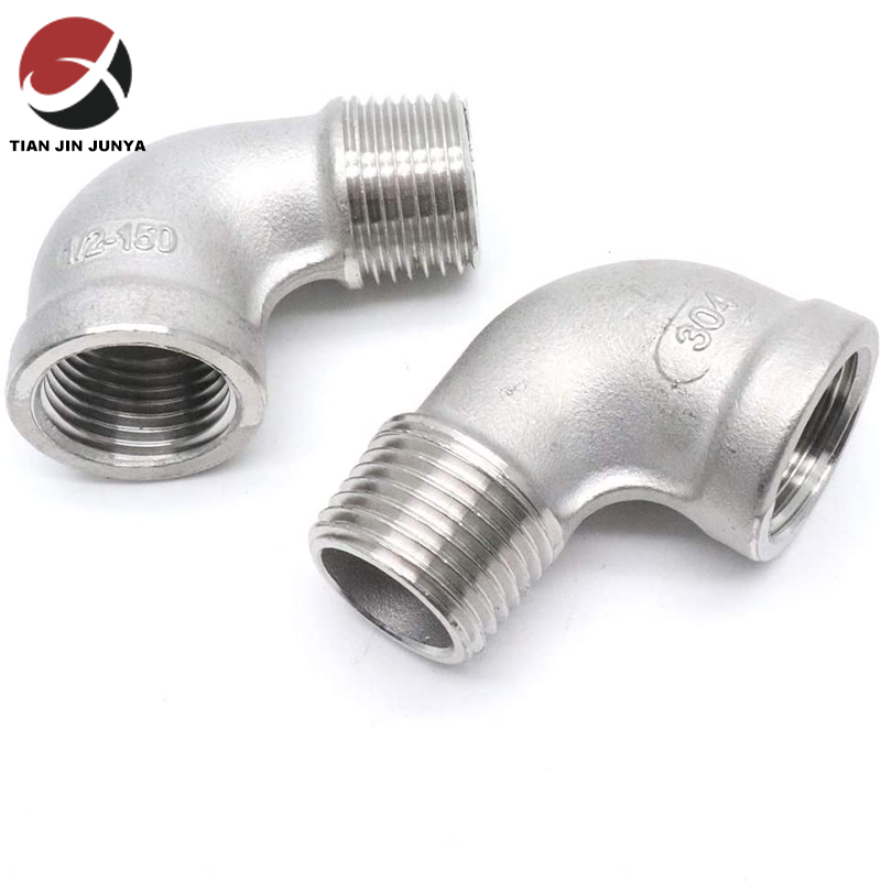 Factory Promotional Brass Plumbing Pipe - 3/4″ Stainless Steel 90 Degree Male/ Female Thread Elbow Pipe Fitting M/F – Junya