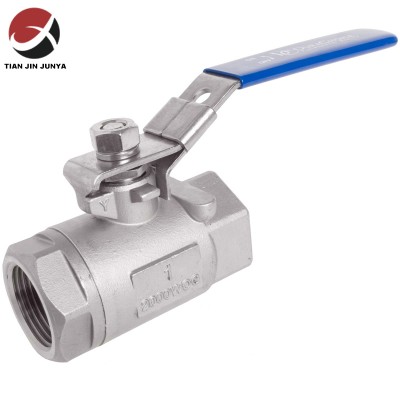Manufacturer Direct Two-Piece Stainless Steel Ball Valve with Investment Casting Body and Cap for Flow Control in Plumbing System